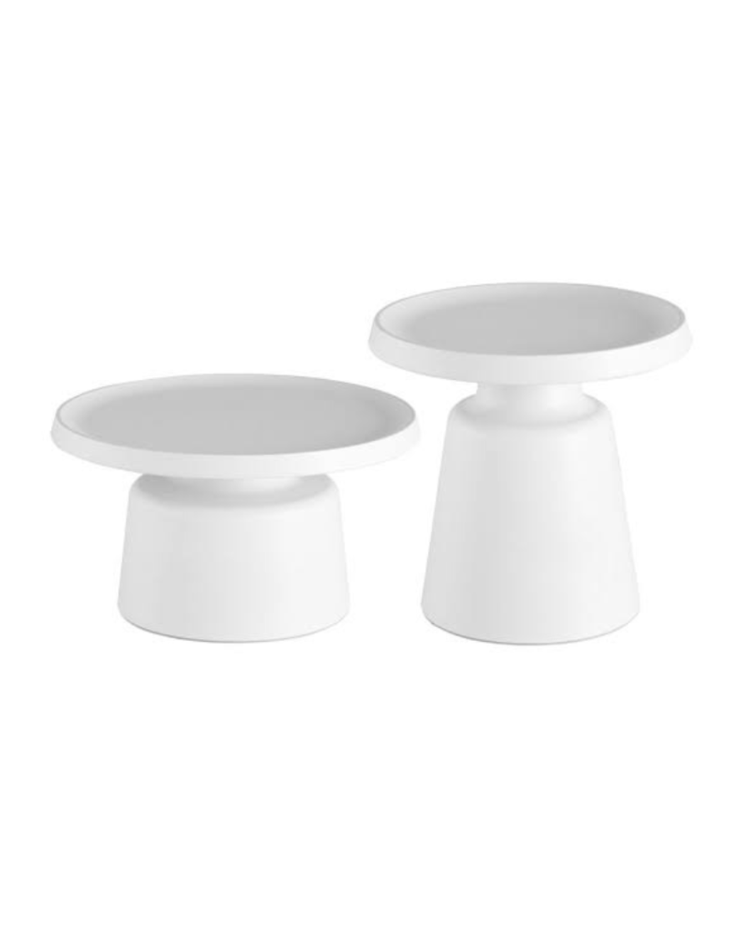 NOA Nested White Coffee Table Set