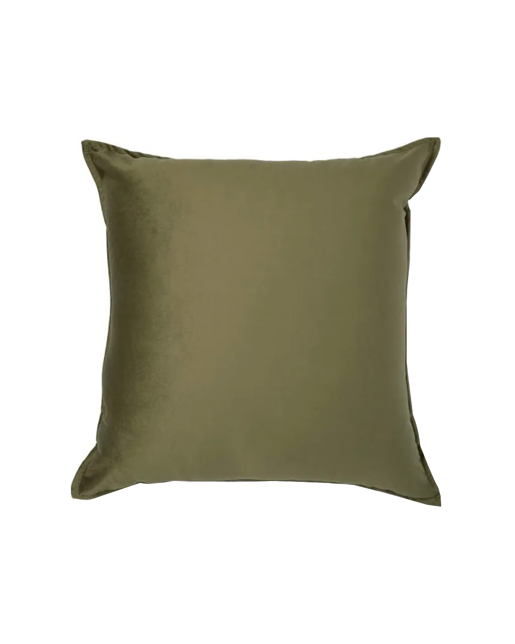 Olive Velvet Cushion Plain