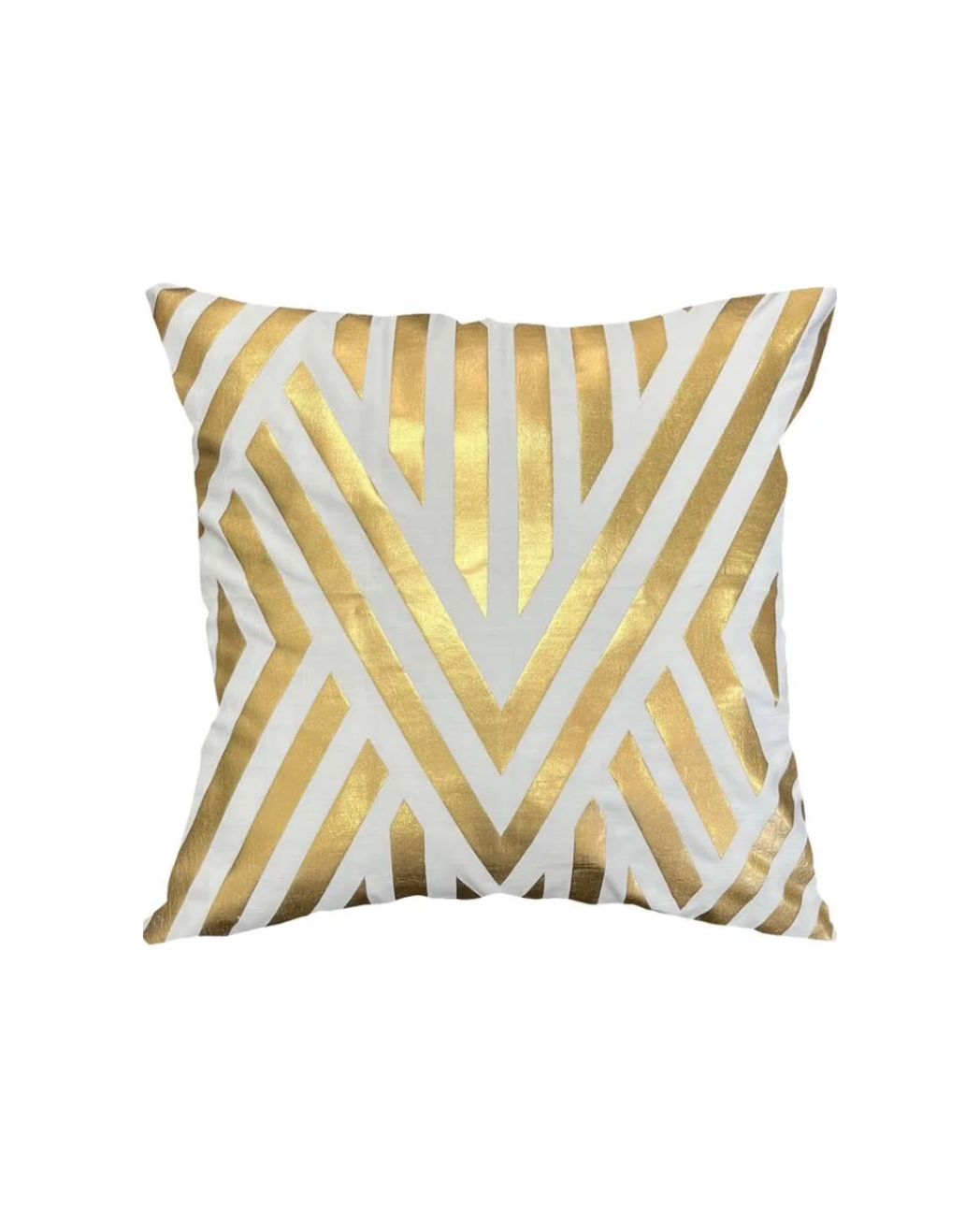 Gold & Off-white Cushion