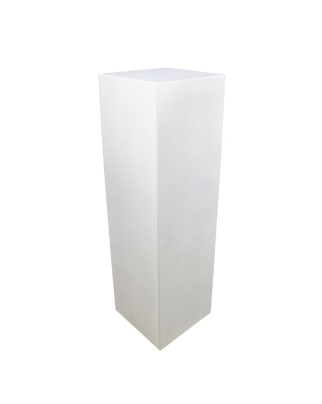 100cm White Square Plinth